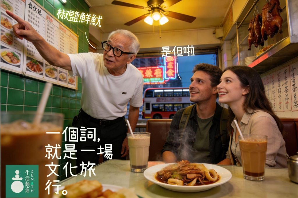 香港茶餐廳菜單上的椒鹽鮮魷 — 香港文化翻譯案例實例 餐牌上的「椒鹽鮮魷」,手機翻譯App 顯示出來係「Pepper and salt fresh squid」